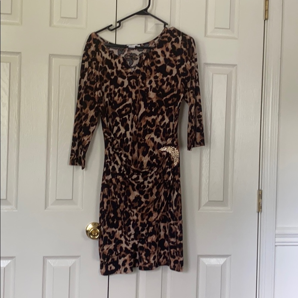 K. JORDAN leopard print dress